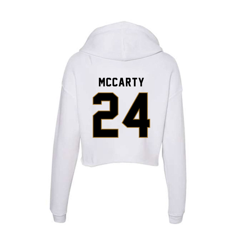 Emporia - NCAA Football : Erik McCarty - Classic Shersey Women's Crop Fleece Hooded Sweatshirt-1