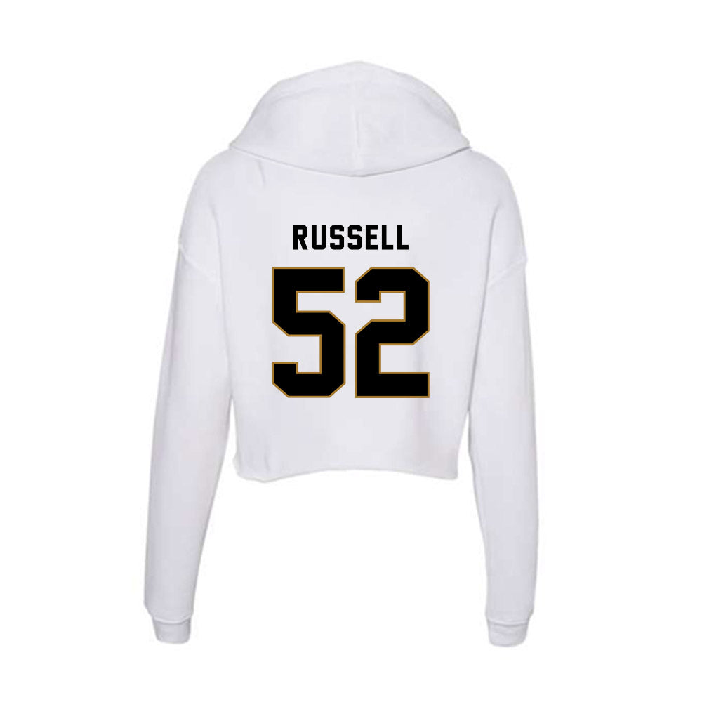 Emporia - NCAA Football : Marte Russell - Classic Shersey Women's Crop Fleece Hooded Sweatshirt-1