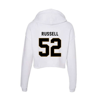 Emporia - NCAA Football : Marte Russell - Classic Shersey Women's Crop Fleece Hooded Sweatshirt-1