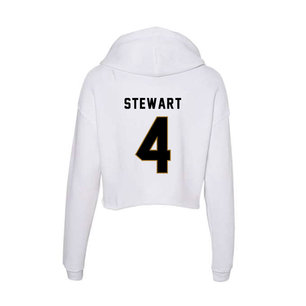 Emporia - NCAA Men's Basketball : Sheldon Stewart - Classic Shersey Women's Crop Fleece Hoodie-1