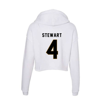 Emporia - NCAA Men's Basketball : Sheldon Stewart - Classic Shersey Women's Crop Fleece Hoodie-1