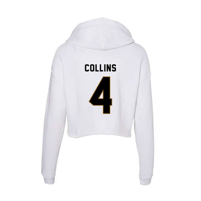 Emporia - NCAA Football : Trenden Collins - Classic Shersey Women's Crop Fleece Hooded Sweatshirt-1