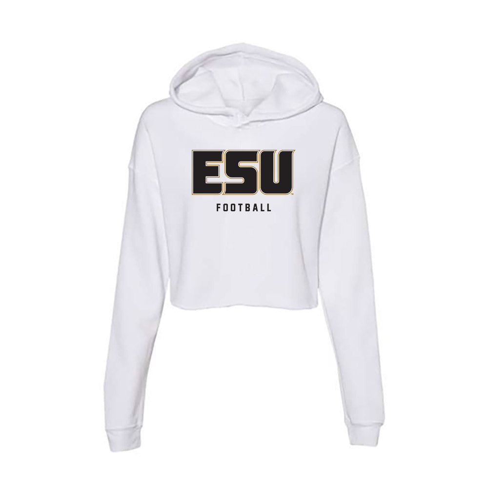 Emporia - NCAA Football : Erik McCarty - Classic Shersey Women's Crop Fleece Hooded Sweatshirt-0
