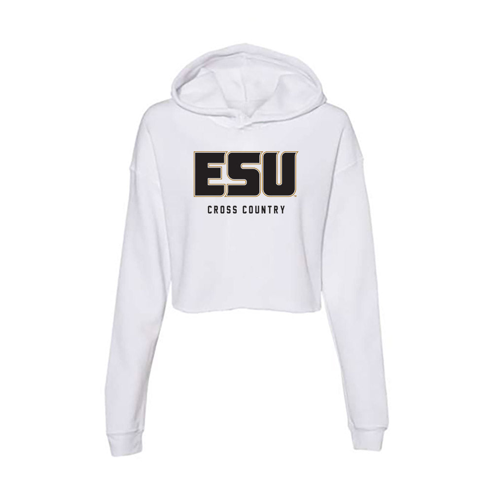 Emporia - NCAA Men's Cross Country : Darren Klukas - Classic Shersey Women's Crop Fleece Hoodie-0