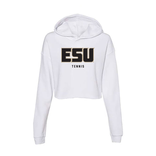 Emporia - NCAA Men's Tennis : Santi Torres - Classic Shersey Women's Crop Fleece Hoodie-0