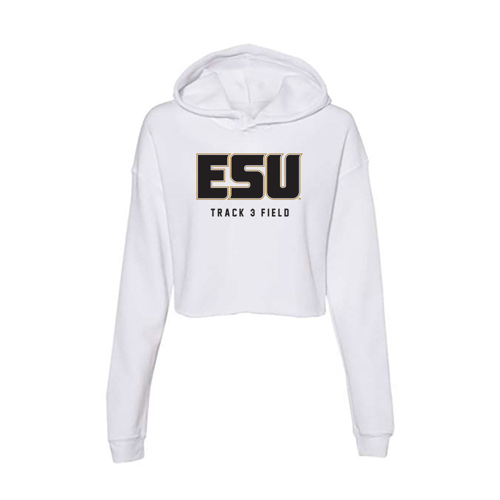 Emporia - NCAA Men's Track & Field : Trey Laurance - Classic Shersey Women's Crop Fleece Hoodie-0
