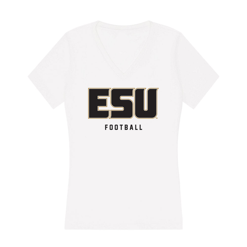 Emporia - NCAA Football : Nate Benford - Classic Shersey Women's V-Neck T-Shirt-0