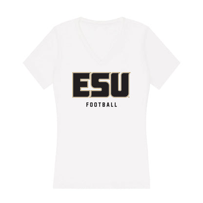 Emporia - NCAA Football : Nate Benford - Classic Shersey Women's V-Neck T-Shirt-0