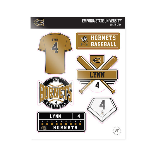 Emporia - NCAA Baseball : Austin Lynn - Sticker Sheet-0