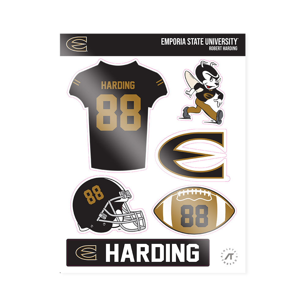 Emporia - NCAA Football : Robert Harding - Sticker Sheet-0