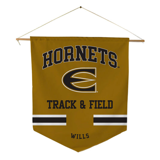 Emporia - NCAA Men's Track & Field : Tyus Wills - Pennant - 18" x 21"-0