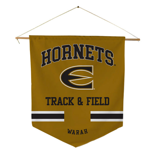 Emporia - NCAA Men's Track & Field : Peace Warah - Pennant - 18" x 21"-0