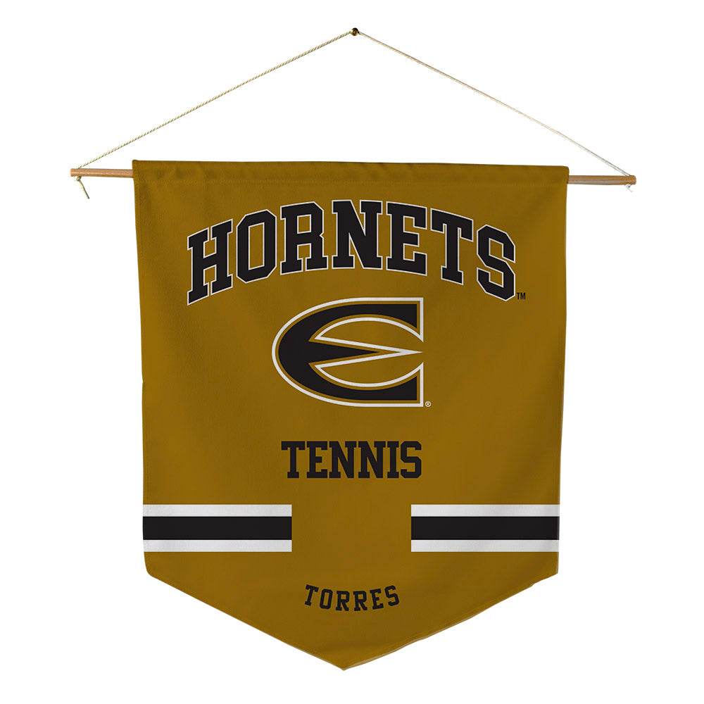 Emporia - NCAA Men's Tennis : Santi Torres - Pennant - 18" x 21"-0