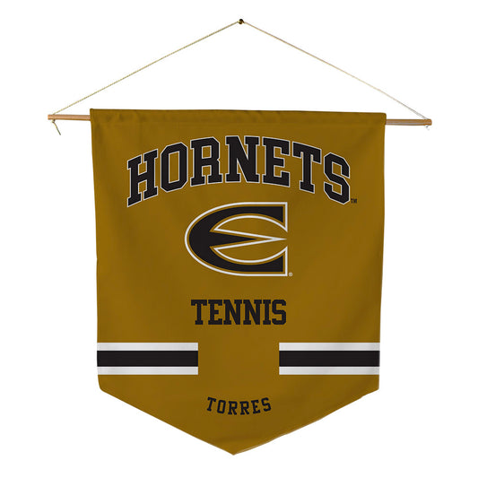 Emporia - NCAA Men's Tennis : Santi Torres - Pennant - 18" x 21"-0