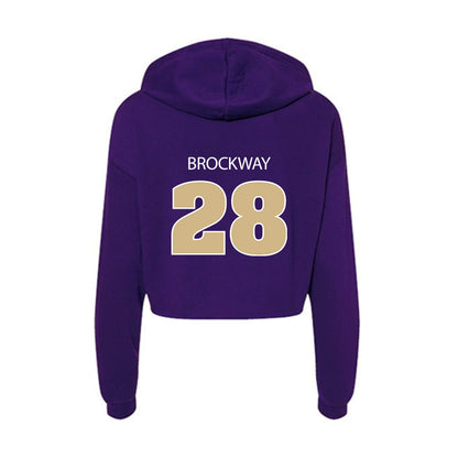Sewanee - NCAA Football : Jackson Brockway - Classic Shersey Women's Crop Fleece Hoodie-1