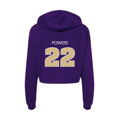 Sewanee - NCAA Football : Mac Powers - Classic Shersey Women's Crop Fleece Hoodie-1