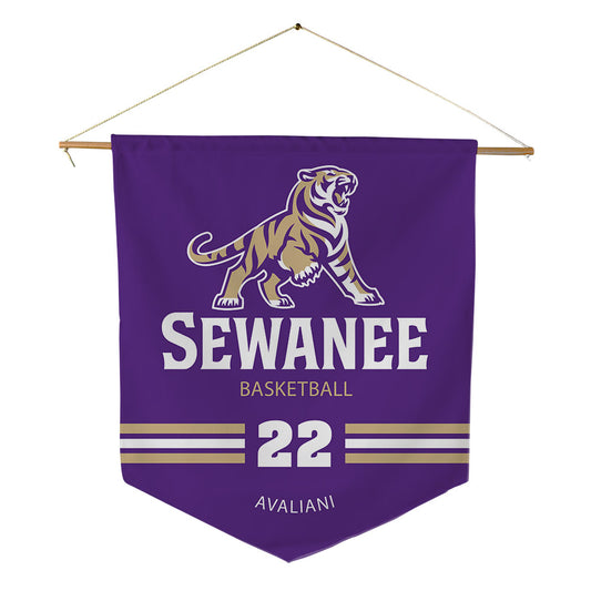 Sewanee - NCAA Men's Basketball : Nikolas Avaliani - Pennant - 18" x 21"-0