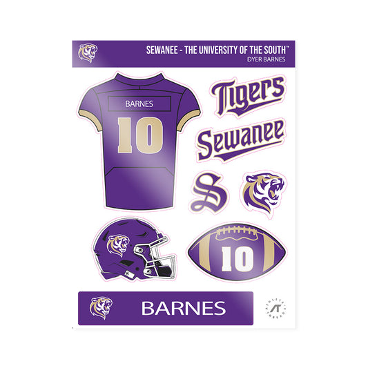Sewanee - NCAA Football : Dyer Barnes - Sticker Sheet-0