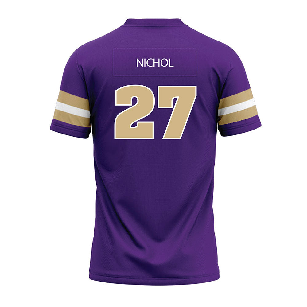 Sewanee - NCAA Football : Ryan Nichol - Purple Premium Football Jersey-1