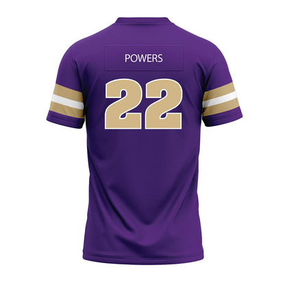 Sewanee - NCAA Football : Mac Powers - Purple Premium Football Jersey-1
