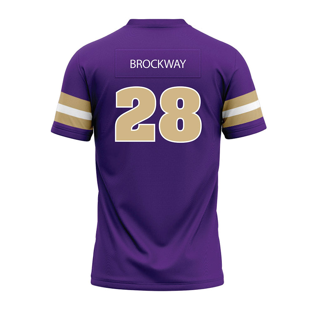 Sewanee - NCAA Football : Jackson Brockway - Purple Premium Football Jersey-1
