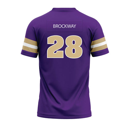 Sewanee - NCAA Football : Jackson Brockway - Purple Premium Football Jersey-1