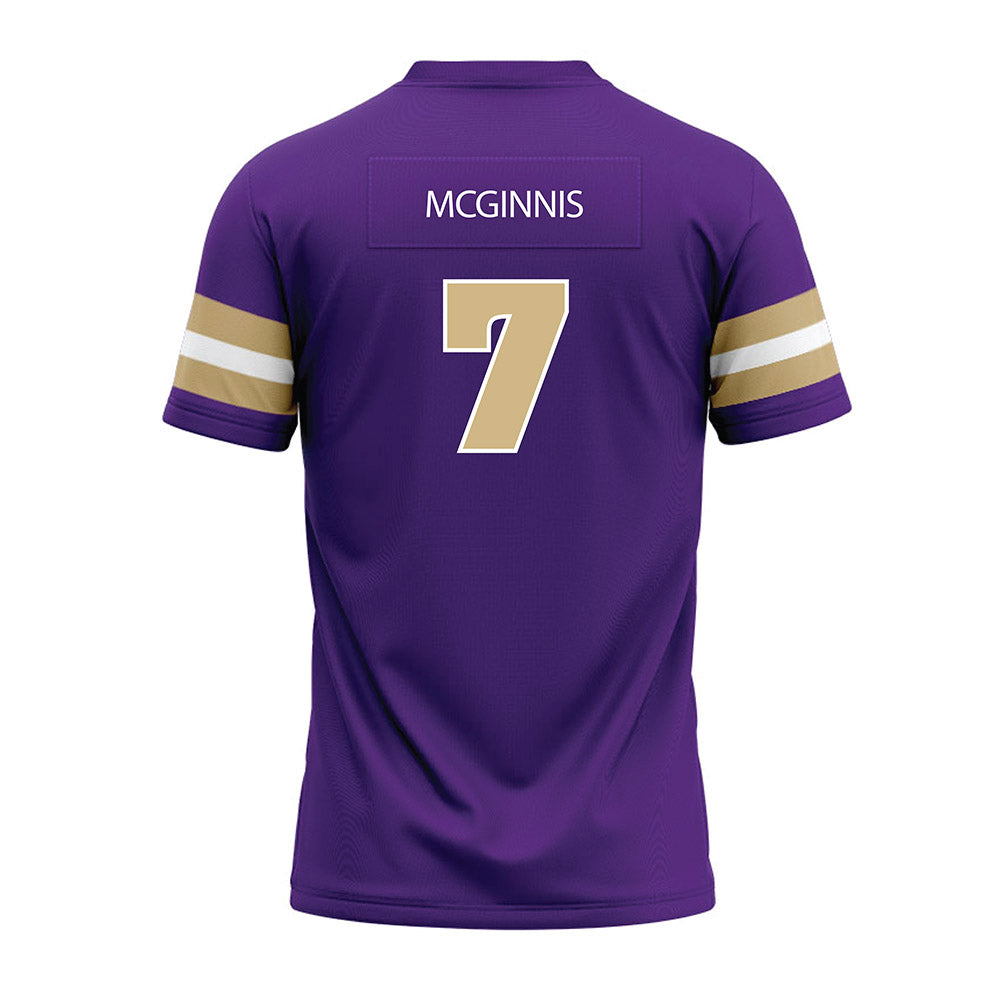 Sewanee - NCAA Football : Logan McGinnis - Purple Premium Football Jersey-1