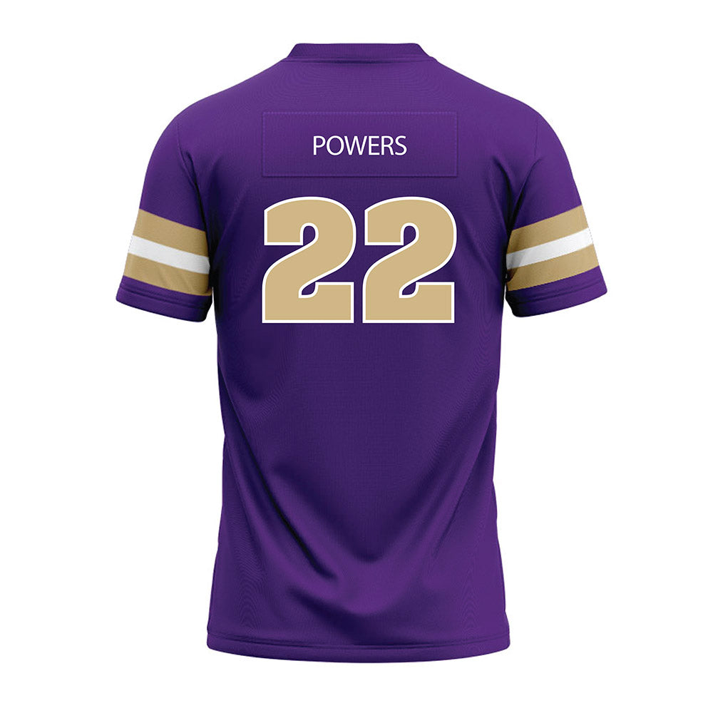 Sewanee - NCAA Football : Mac Powers - Purple Premium Football Jersey-1