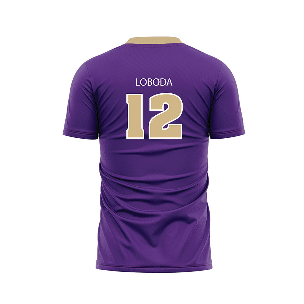 Sewanee - NCAA Men's Soccer : Lorinc Loboda - Purple Soccer Jersey-1