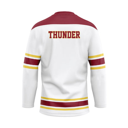 NSU - NCAA Men's Ice Hockey : - White Hockey Jersey-1