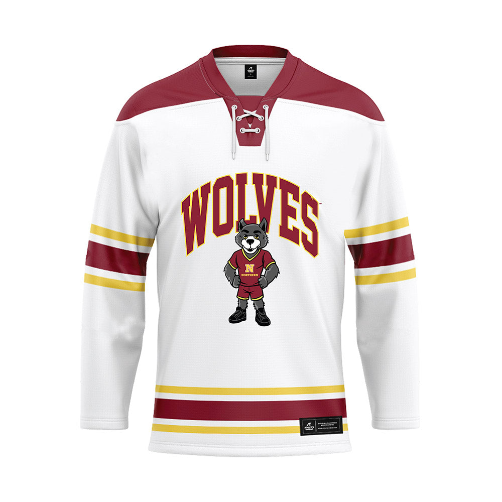 NSU - NCAA Men's Ice Hockey : - White Hockey Jersey-0