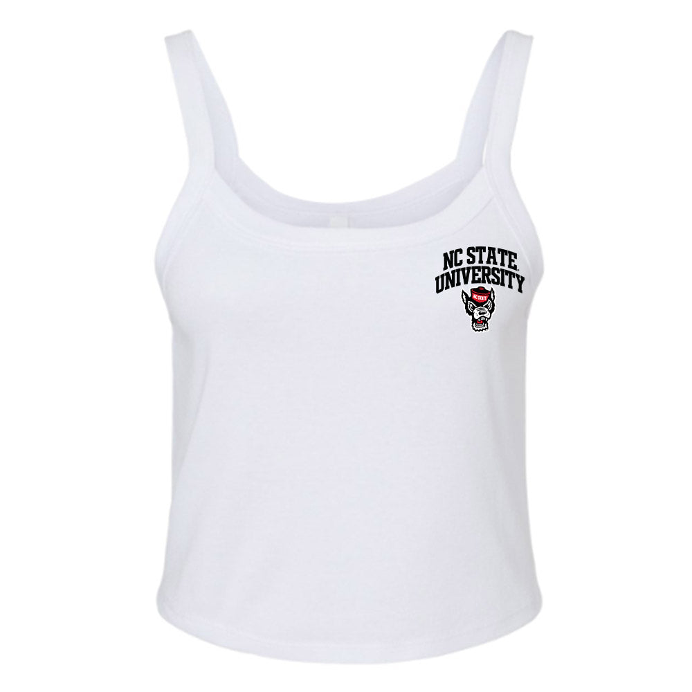 NC State - Ripken : - Champ The Retriever Women’s Rib Cropped Tank Top-0