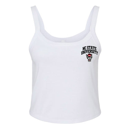 NC State - Ripken : - Champ The Retriever Women’s Rib Cropped Tank Top-0