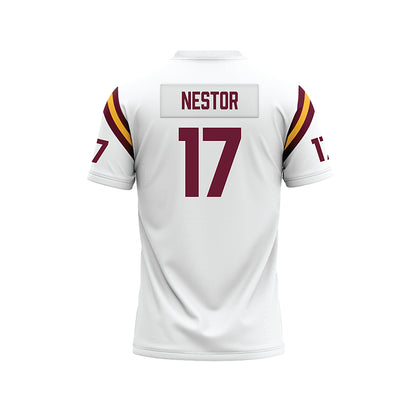 Minnesota - NCAA Football : John Nestor - 1960 White Premium Football Jersey-1