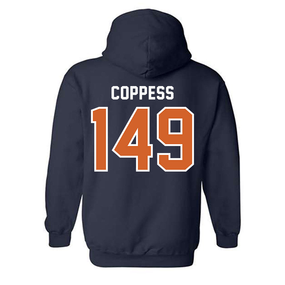 Wheaton IL - NCAA Wrestling : Cale Coppess - Classic Shersey Hooded Sweatshirt-1