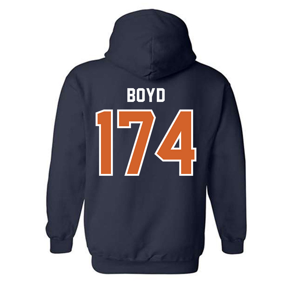 Wheaton IL - NCAA Wrestling : Garrett Boyd - Classic Shersey Hooded Sweatshirt-1