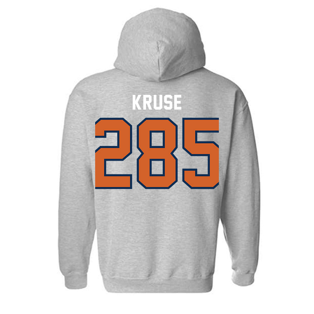 Wheaton IL - NCAA Wrestling : Joseph Kruse - Classic Shersey Hooded Sweatshirt-1