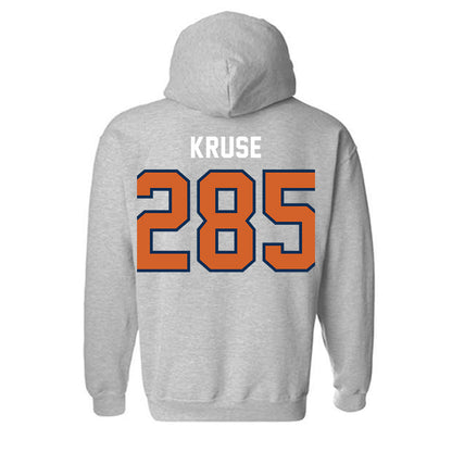 Wheaton IL - NCAA Wrestling : Joseph Kruse - Classic Shersey Hooded Sweatshirt-1