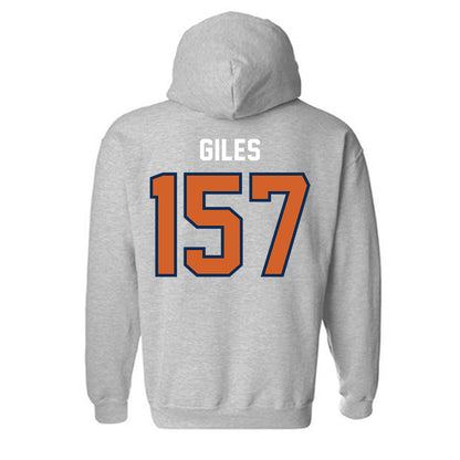 Wheaton IL - NCAA Wrestling : Deonta Giles - Classic Shersey Hooded Sweatshirt-1