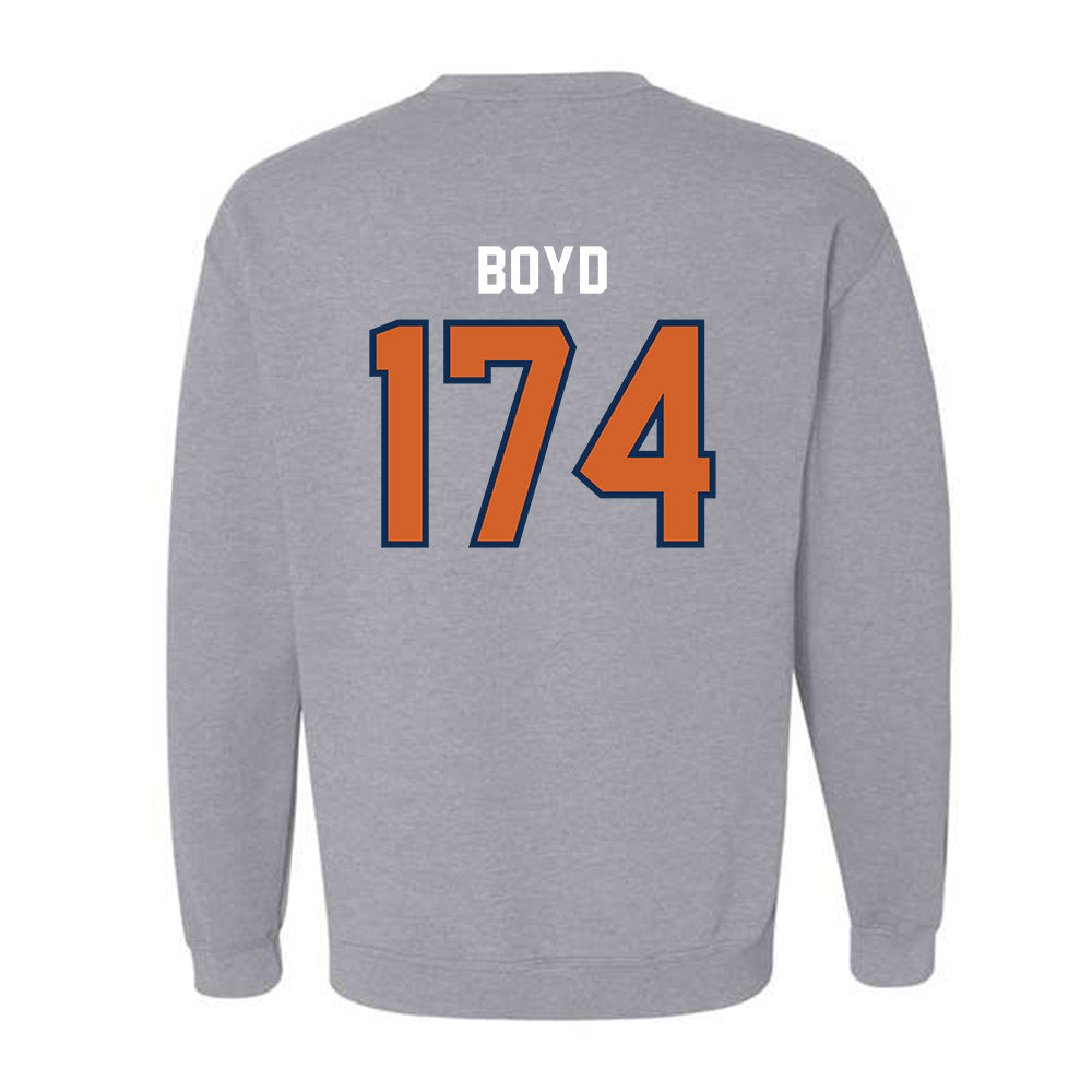 Wheaton IL - NCAA Wrestling : Garrett Boyd - Classic Shersey Crewneck Sweatshirt-1