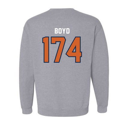 Wheaton IL - NCAA Wrestling : Garrett Boyd - Classic Shersey Crewneck Sweatshirt-1