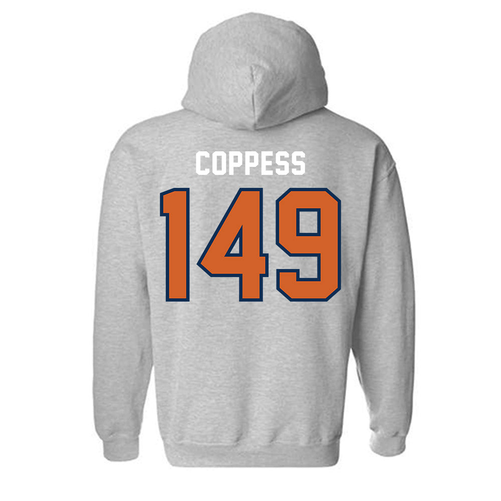 Wheaton IL - NCAA Wrestling : Cale Coppess - Classic Shersey Hooded Sweatshirt-1