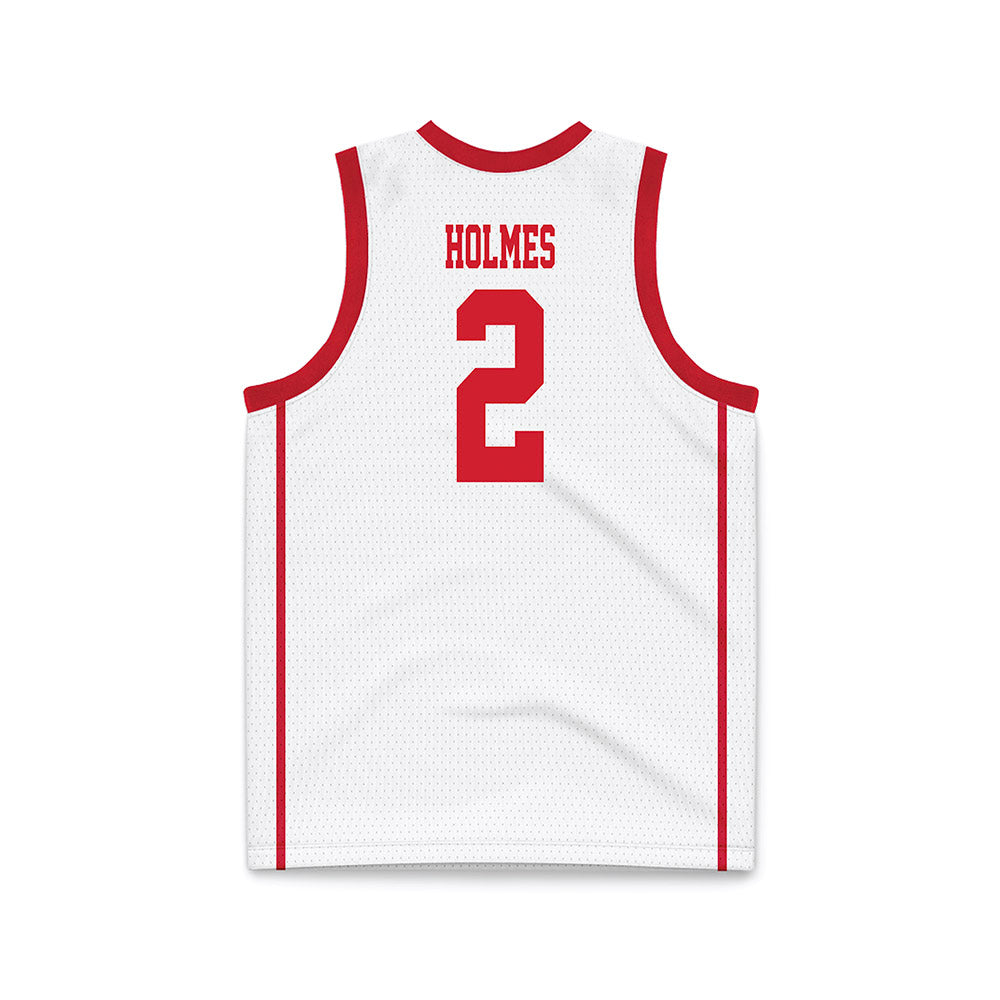 MSUM - NCAA Men's Basketball : Nashawn Holmes - White Basketball Jersey-1