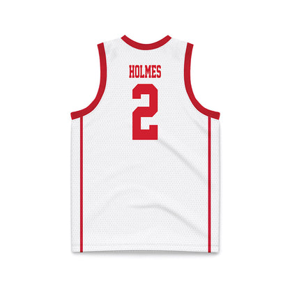 MSUM - NCAA Men's Basketball : Nashawn Holmes - White Basketball Jersey-1