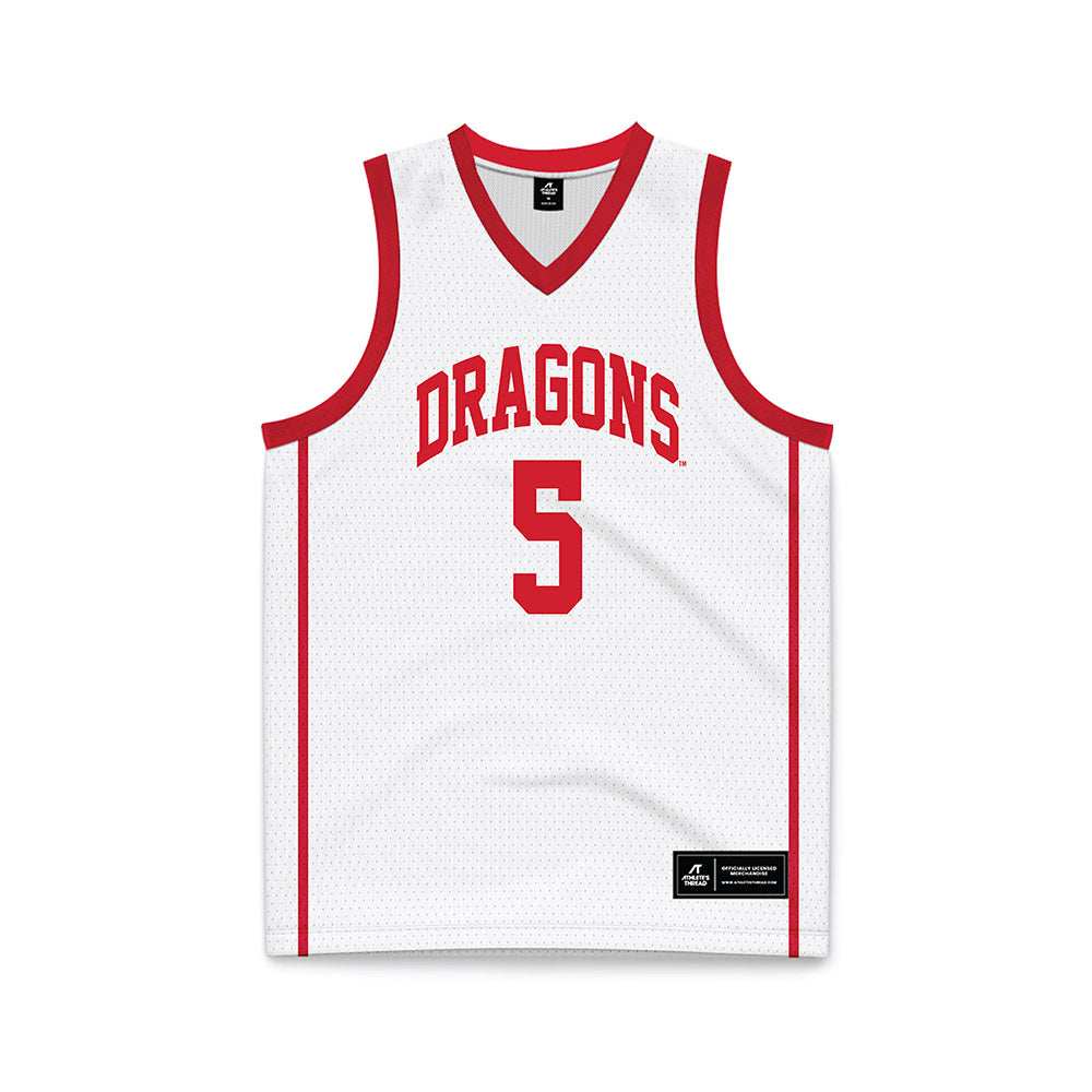MSUM - NCAA Men's Basketball : Isa El-Amin - White Basketball Jersey-0