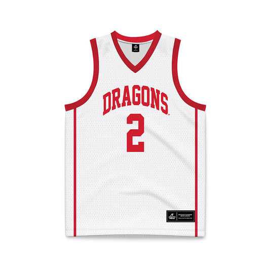 MSUM - NCAA Men's Basketball : Nashawn Holmes - White Basketball Jersey-0