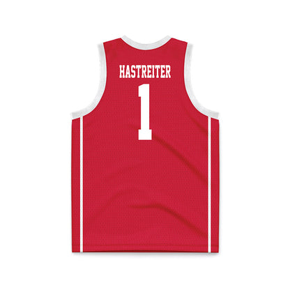 MSUM - NCAA Men's Basketball : Sam Hastreiter - Red Basketball Jersey-1