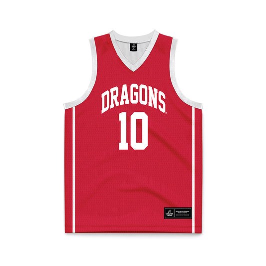 MSUM - NCAA Men's Basketball : Garrett Nissley - Red Basketball Jersey-0