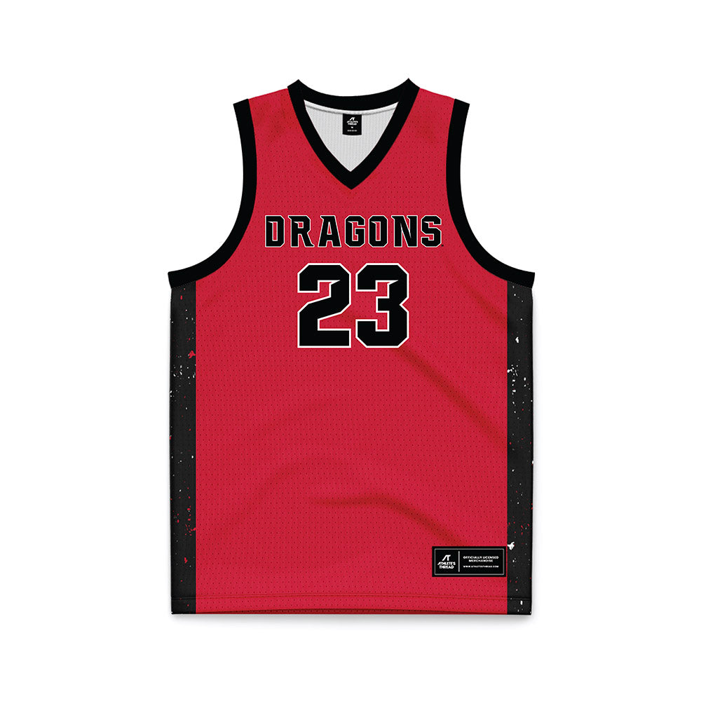 MSUM - NCAA Women's Basketball : Abby Berge - Red Basketball Jersey-0