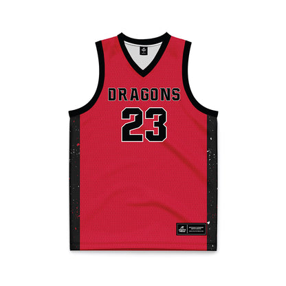 MSUM - NCAA Women's Basketball : Abby Berge - Red Basketball Jersey-0
